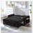58-inch Chenille Pull Out Sofa Bed-1164362617