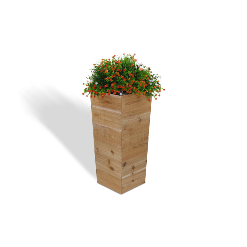 Pot à fleurs en bois Ullrich, Naturel