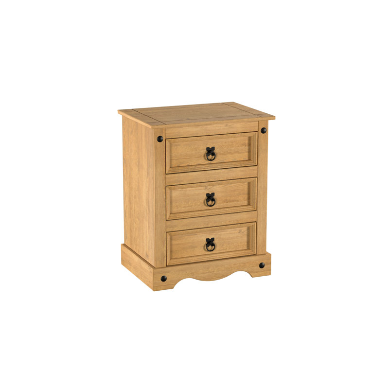 Arthemus Large 3 Drawer Bedside