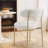 Modern Sherpa Boucle Upholstered Dining Chair-974819392-989956558-974819395