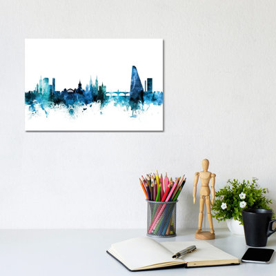 Basel, Switzerland Skyline by Michael Tompsett - Wrapped Canvas Gallery-Wrapped Canvas Giclée