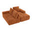 Canapé à compression - Canapé modulaire surdimensionné moderne de 100,39 po, ensemble de canapé en L en chenille de luxe avec coussins amovibles, canapé-lit pour salon, appartement, bureau, aucun assemblage requis-572564337