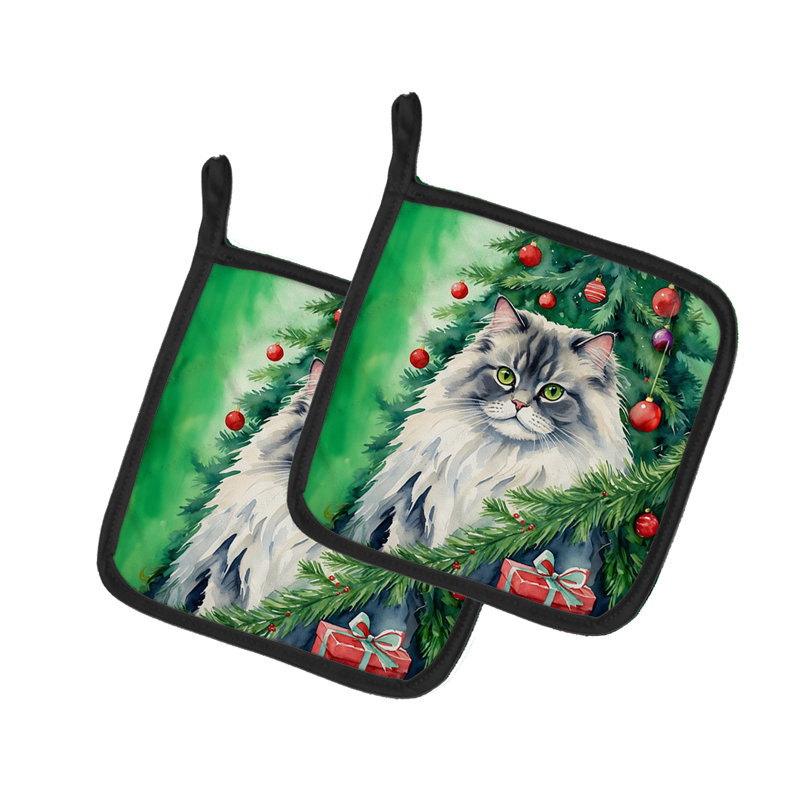 Paire de supports à casseroles British Longhair