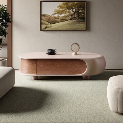 Table basse minimaliste avec plateau spacieux