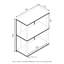 Étagère à livres H 29,8 "x l 23,6" Lansing-754498524