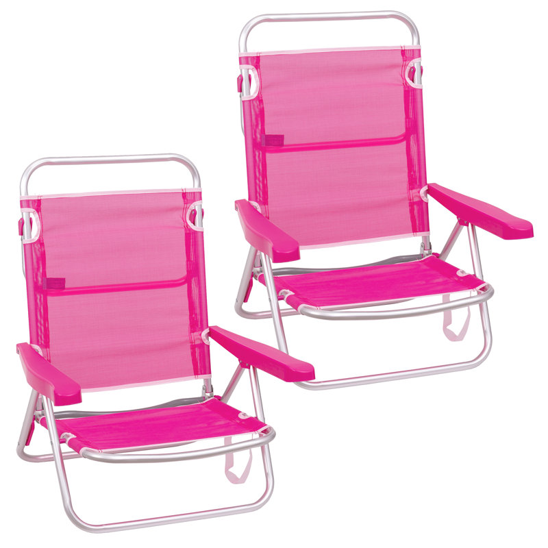 Folding Beach Chair, Pink