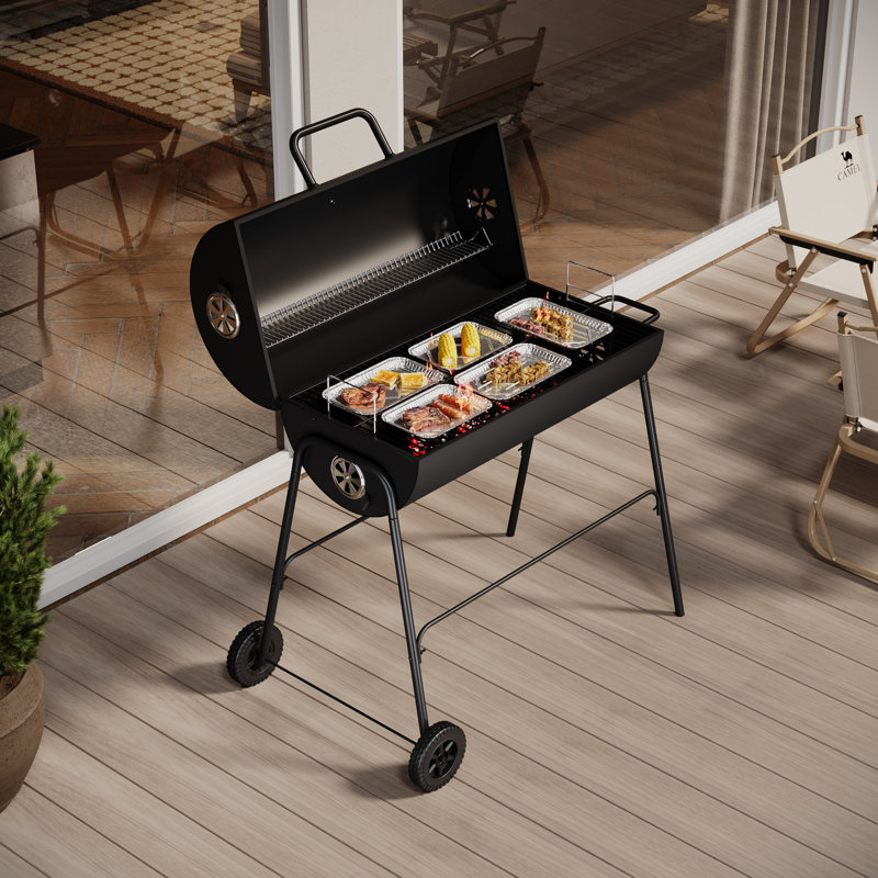 Ebern Designs Revae 79cm W Portable Grills Charcoal Grill