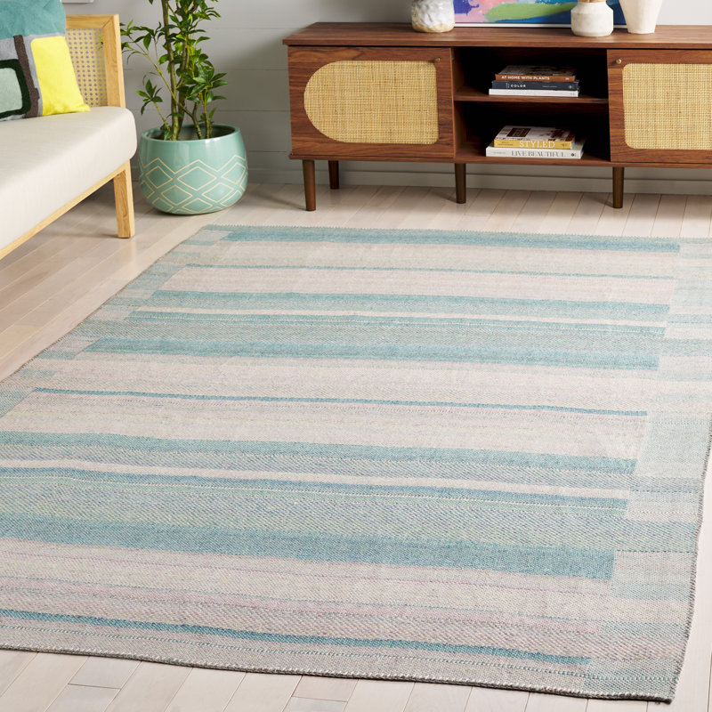 Abnel Performance Striped Rug, Rectangle 5' x 8'
