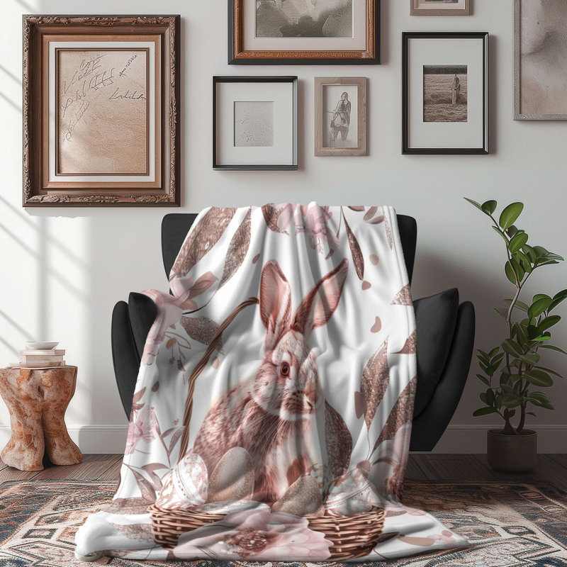 Pink Spring - 1 Piece Premium Blanket, 50" W x 60" L