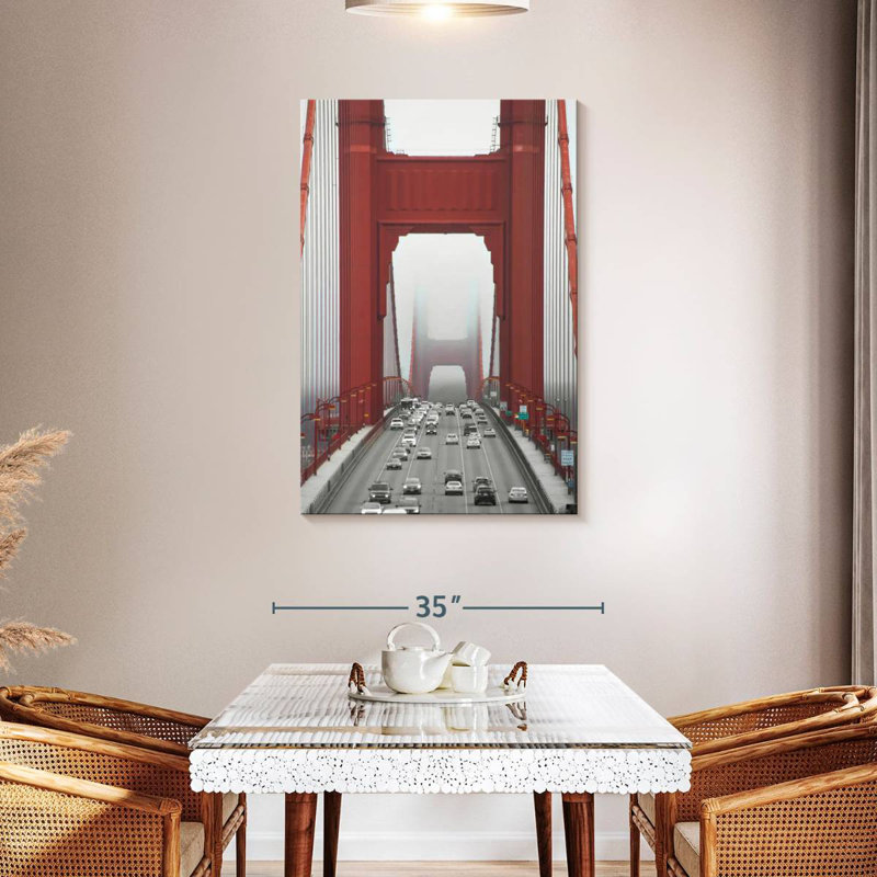 Lilie Misty Golden Gate Bridge, H 45 po x l 30 po