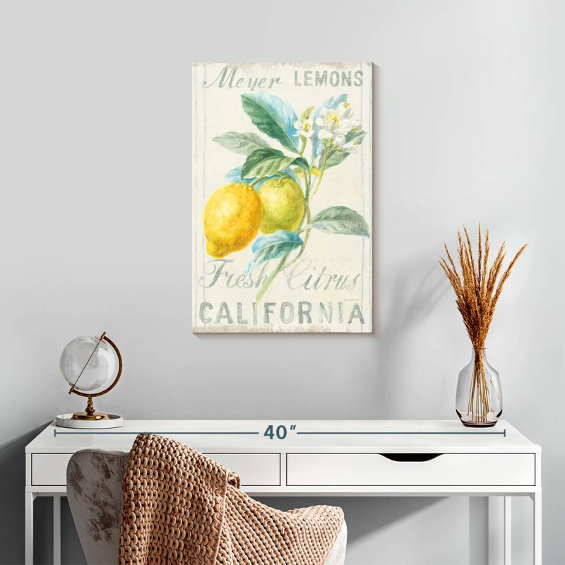 Kema Floursack Lemon II Wall Sign, 24" H x 16" W