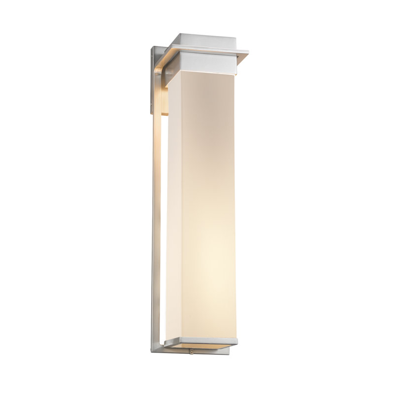 Luzerne LED Wall Light, Brushed Nickel, Opal