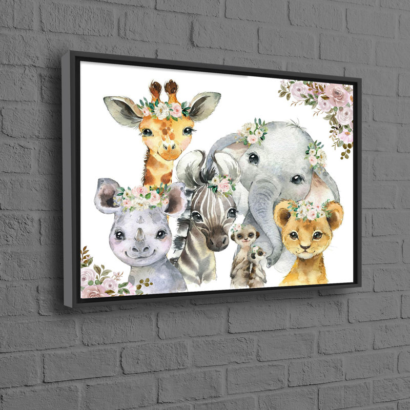 Print on Canvas, Framed Print without Mat, 80 cm H x 110 cm W, Black