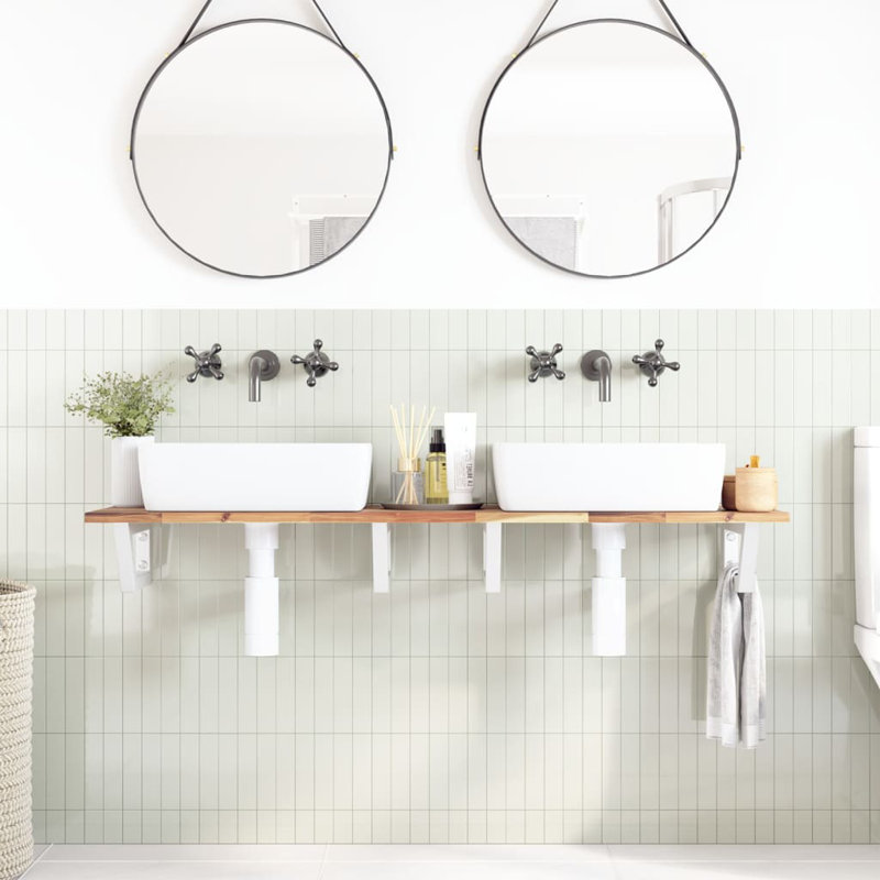Accent Shelf, White, 2" H x 160" W x 40" D