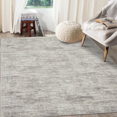 2x6 Runner Rug Washable Runner Rug Modern Abstract Runner Mat Hallway Contemporary Solid Rug Non-Slip Foldable Aesthetic Accent Floor Carpet Beige