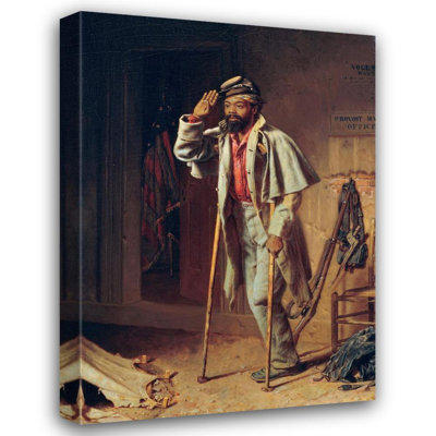 "A Bit of War History, the Veteran" by  Thomas Waterman Wood - Gallery Wrap Canvas Wall Art
