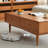 Simple Cherry Wood Solid Rectangular Coffee Table