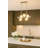 Chamberland Modern 7 Light Gold Linear Chandelier-88142576