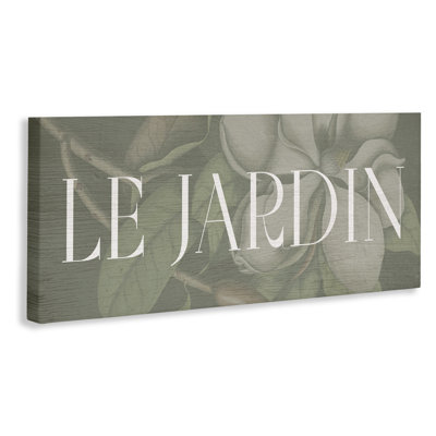 Panneau Le Jardin, toile par Lil 'Rue