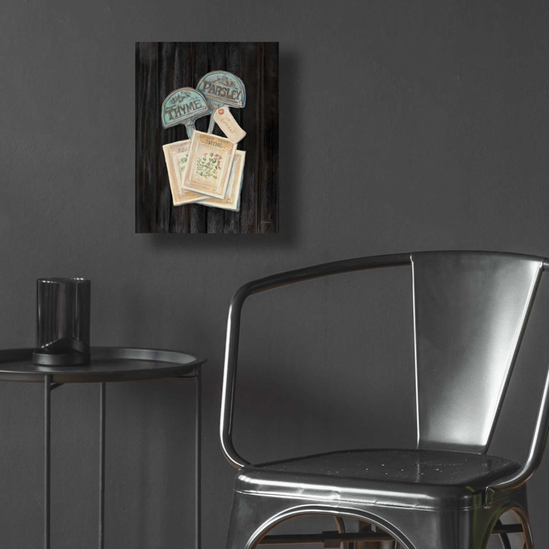 «Seed Packs Black Wood» par Carol Rowan, H 16 po x l 12 po x P 0,13 po