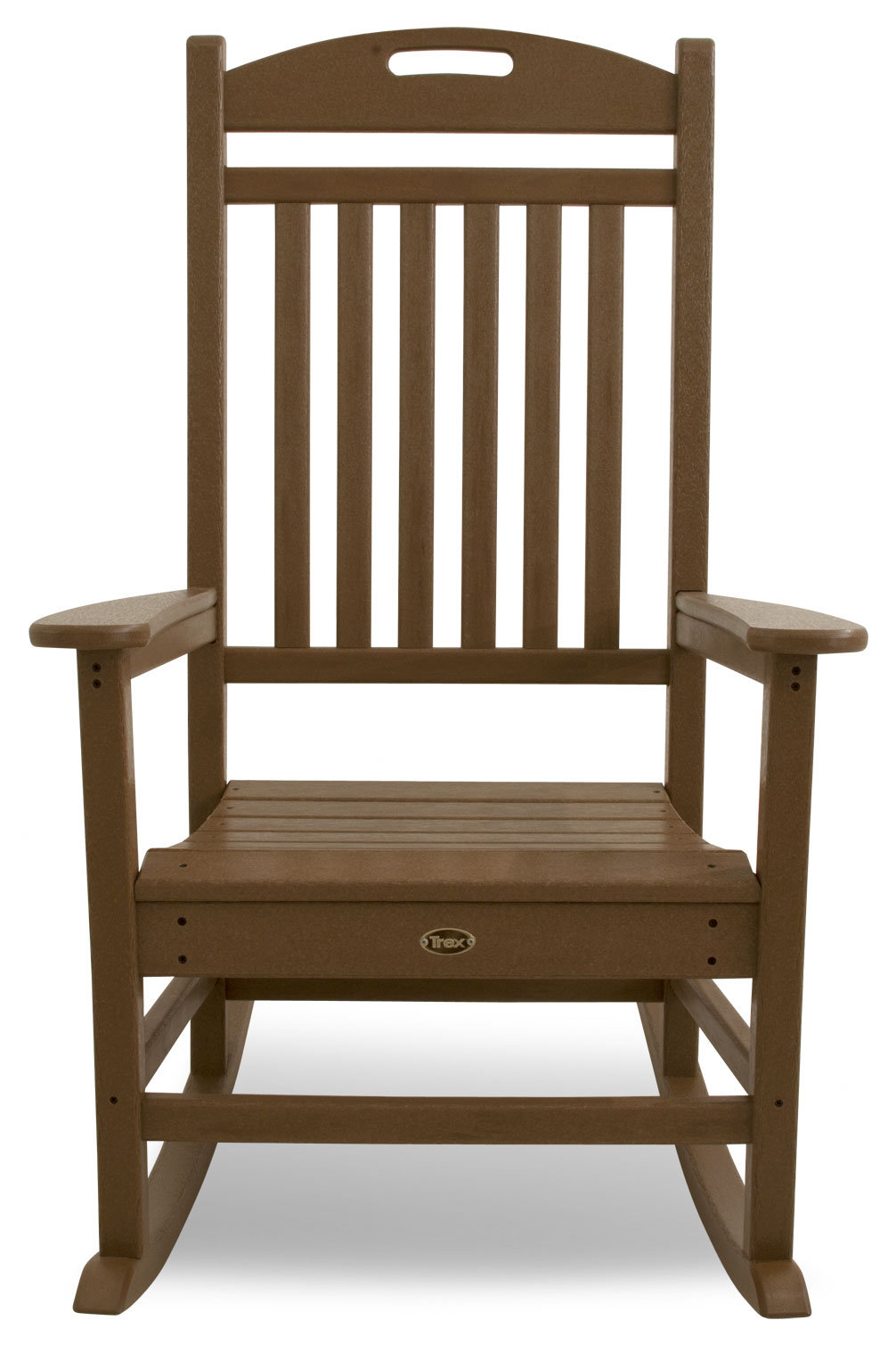 POLYWOOD® Yacht Club Patio Rocking Chair, Brown
