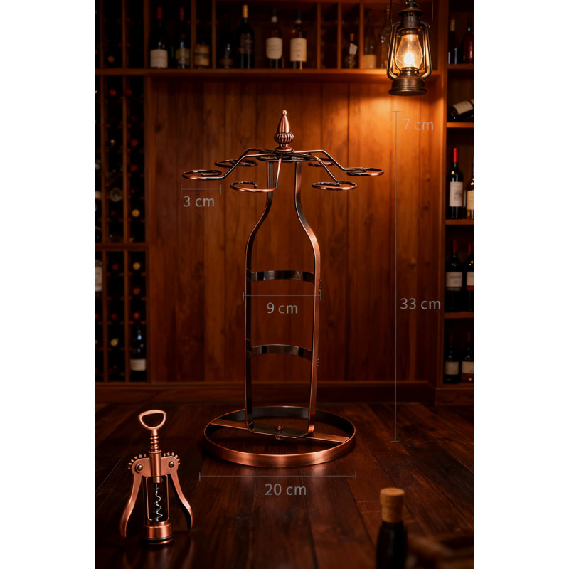 Support à vin en fer forgé avec porte-verre, rangement suspendu de style européen pour bouteilles de vin et gobelets, décoration durable résistant à la rouille