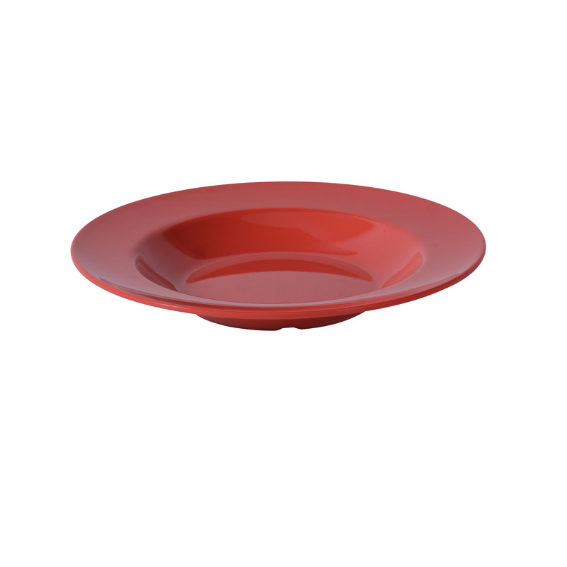 Mélamine Milestone 16 oz liq. Plat à pâtes, Rouge, 16 oz