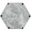 Gray Hexagonal Decorative Tray