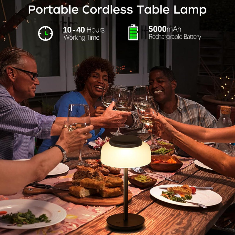 Lampe de table Kennleigh, Noir