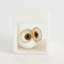 Alabaster Big Eyed Owl in Cube-Sm