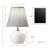 15" Table Lamp With Adjustable Shade For Bedrooms, Living Rooms, Or Reading Corners