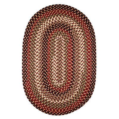 Tapis d'intérieur / extérieur multicolore tressé à la main Mako