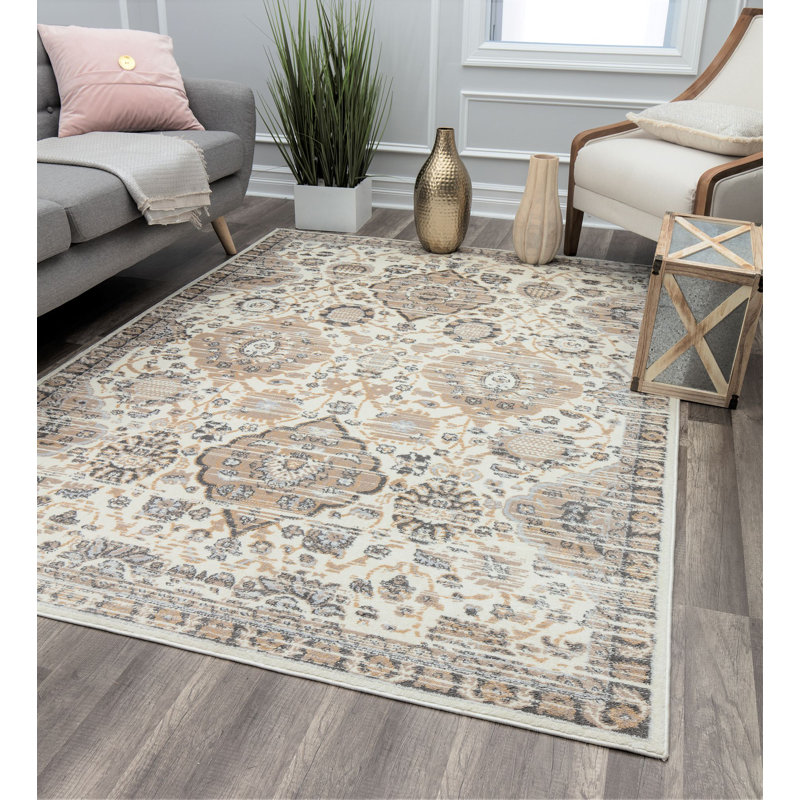 Oriental Sugar Cookie Area Rug, Rectangle 9' x 12'