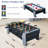 33'' 4-in-1 Mini Multi Game Table, Combination Game Table, Combo Arcade Game Set with Pool Billiards, Hockey, Foosball and Table Tennis