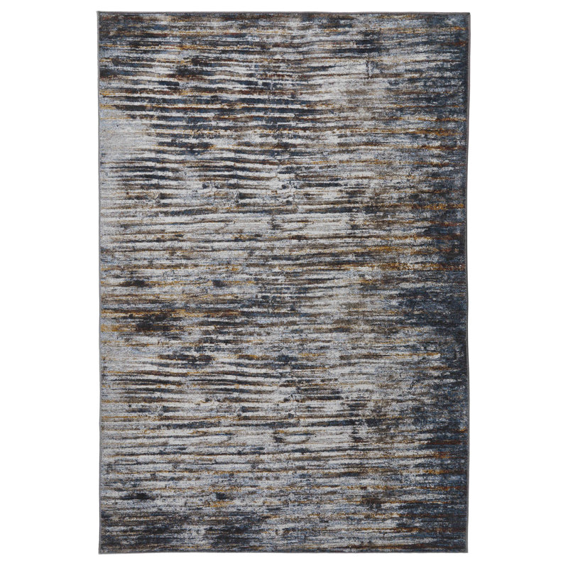 Abbriella Machine Woven Grey Indoor Rug, Rectangle 120 x 180cm