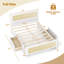 Structure de lit double en rotin avec tête de lit, 2 tiroirs de rangement et espace, blanc-129619102-129619104