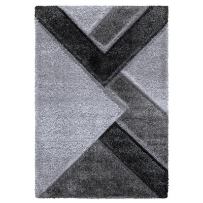 Woodway Geometric Shag Area Rug