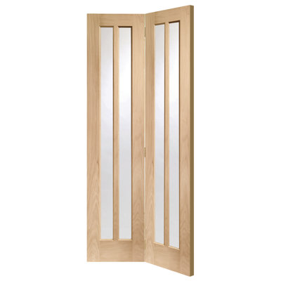 Internal Glazed Oak Worcester Bi-Fold