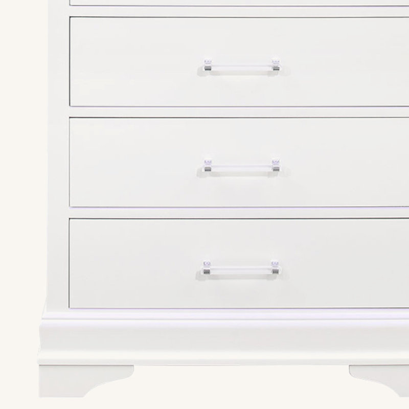 Commode Charleston avec DEL, Blanc