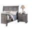 Contemporary Modern Look 1Pc Nightstand Storage Space Bedside Table Oak Veneer Bedroom Furniture
