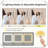Vanity Desk Mirror Lights Flip-Top 7 Drawers 9 Compartments 3 Shelves Adjustable Practical-996492522