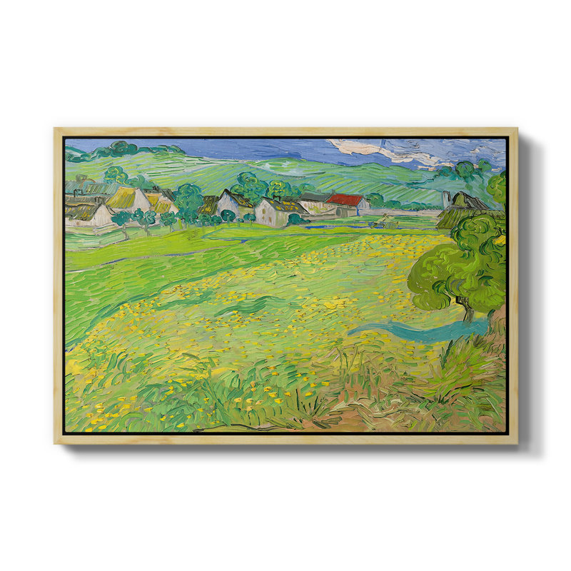 Premiers pas après le millet, 1890 - Vincent van Gogh, toile tendue avec châssis, 16 x 24, Naturel