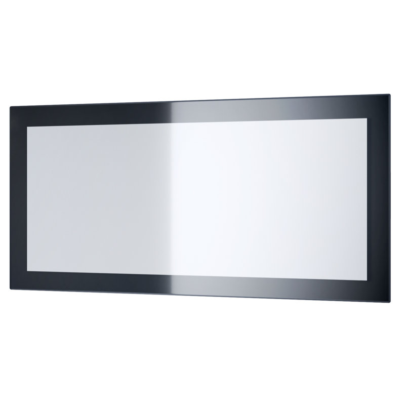 Comptche Flat Full Length Mirror, 89cm H x 45cm W, High-Gloss Black