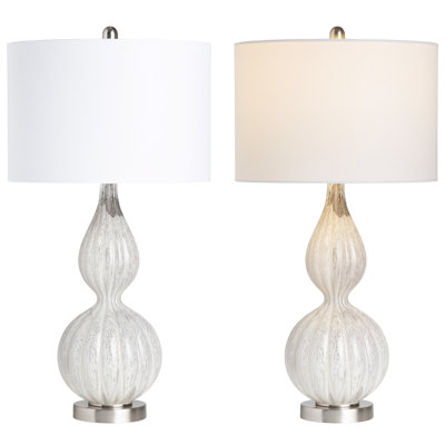 Set Of 2 Glass Table Lamps