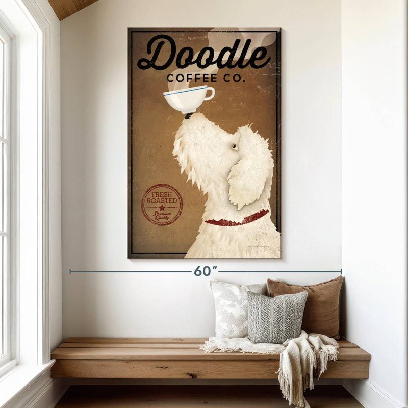 Brampt Doodle Coffee, 51" H x 34" W