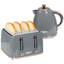 HOMCOM Kettle and Toaster Set 1.7L Jug Kettle 4 Slice Toaster-121676783