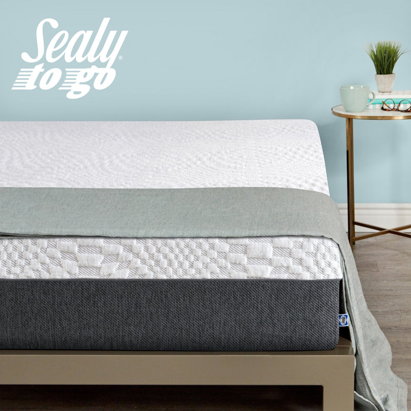 Sealy to Go 12” Medium Memory Foam Mattress in a Box, Queen