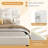 Bed Frames, Upholstered Platform Bed With Curved Headboard