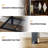 56" Mini Fridge Cabinet Stand with Wine Rack, Industrial Coffee Bar Cabinet with Double Mini Fridge Space, Large Bakers Rack Microwave Stand for Kitchen, Rustic Brown