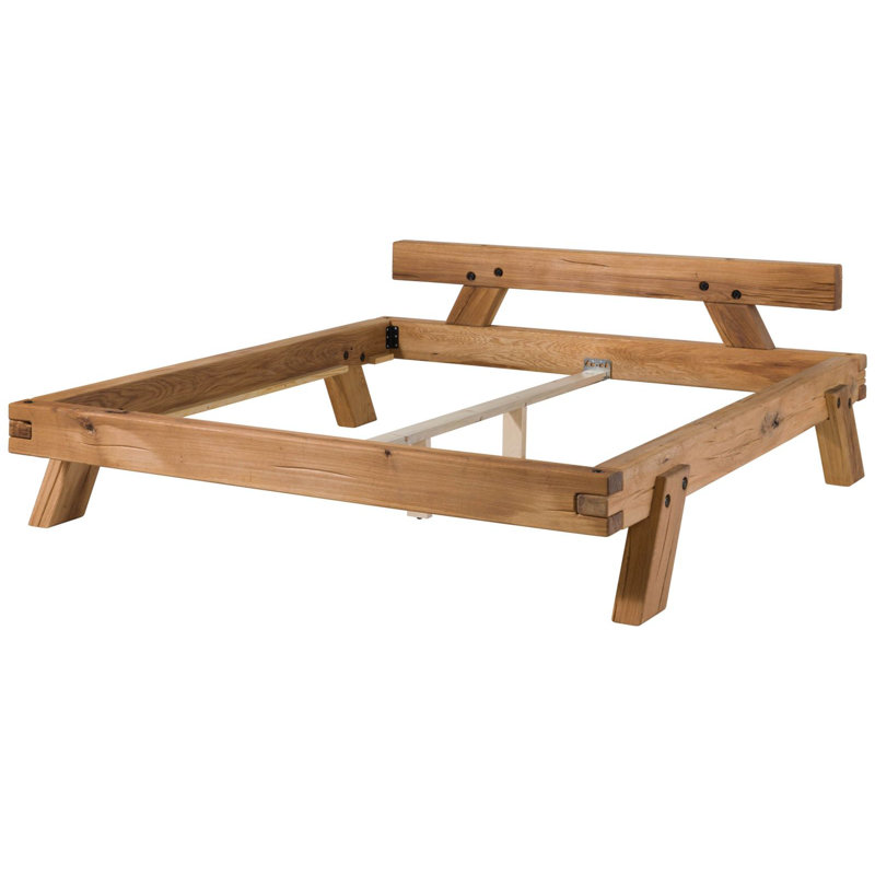 Bergen Solid Wood Bed, European Double (140 x 200 cm)